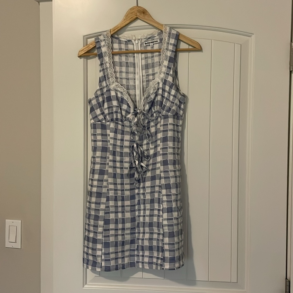 Reformation Reia Linen Dress Jodie - Size 2